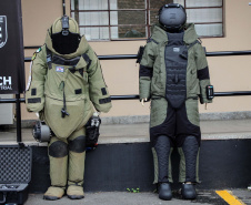 Curitiba, 26 de março de 2021. Entrega de Equipamento ao Esquadrão Antibomba - BOPE