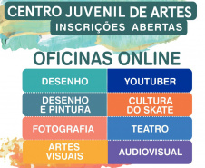 O Centro Juvenil de Artes Plásticas (CJAP) inicia seu ano letivo de 2021 com uma nova leva de oferta de oficinas. Além dos tradicionais cursos de Teatro, Audiovisual, Desenho e Pintura, Artes Visuais e Fotografia, dessa vez a grade conta com os inéditos Cultura do Skate e Youtuber, voltados para interesses e demandas atuais dos jovens. -  Curitiba, 31/03/2021  -  Foto: Divulgação CJAP