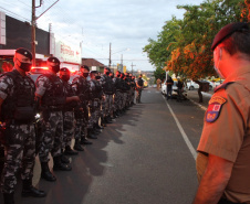 As equipes policiais atuantes pela Operação Pronta Resposta III iniciaram nesta terça-feira (13/04) os trabalhos de policiamento ostensivo e intensificação de ações preventivas na área do 2º Batalhão de Polícia Militar (2º BPM). -  Jacarezinho, 14/04/2021  -  Foto: PMPR/SESP-PR