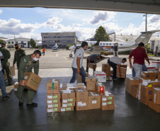 Paraná envia maior quantitativo de insumos em 24h desde o início da pandemia  -  Curitiba, 17/04/2021  - 
Foto Gilson Abreu/Arquivo AEN