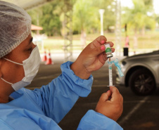 1ª etapa da imunização contra a gripe está perto do fim; apenas 38% foram vacinados. Foto: Américo Antonio/SESA