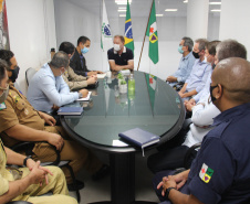 Secretário da Segurança Pública, Romulo Marinho Soares  visita obras da nova Delegacia Cidadã de Colombo  -  Colombo, 07/05/2021  -  Foto: SESP/PR