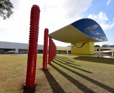 Museu Oscar Niemeyer(MON).Curitiba, 27 de abril de 2021.Foto: Kraw Penas/SECC.