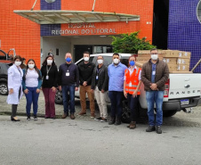 Os pacientes internados nos leitos de enfermaria exclusivos para covid-19 e pediatria do Hospital Regional do Litoral (HRL) ganham, a partir desta terça-feira (22), mais conforto e bem-estar em seu tempo de permanência no hospital. A Multinacional Louis Dreyfus Company (LDC) em parceria com a Thin Tecnologia, realizaram a doação de 14 aparelhos de TV 32 polegadas.  -  Paranaguá, 22/06/2021  -  Foto: SESA