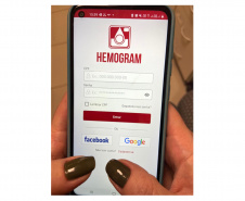 O Centro de Hematologia e Hemoterapia do Paraná (Hemepar) em parceria com o Instituto das Cidades Inteligentes (ICI), lançou uma nova versão do Hemogram, aplicativo colaborativo para celular que promove e incentiva a doação de sangue.  -  Curitiba, 15/07/2021  -   Foto: Hemepar/App Hemogram