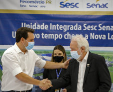 03/08/2021 Governador Carlos Massa Ratinho Junior participa da Unidade Integrada SESC/SENAC, em Nova LondrinaFoto Gilson Abreu/AEN