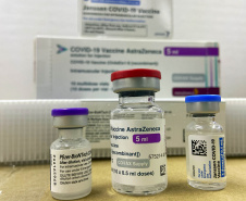 A Secretaria de Estado da Saúde recebeu 279.290 vacinas contra a Covid-19 na tarde desta sexta-feira (6), sendo 177.840 doses da Pfizer/BioNTech, 97.300 da AstraZeneca/Covax e 4.150 Janssen/Johnson & Johnson. Os imunizantes foram enviados via terrestre.  -  curitiba, 06/08/2021  -  Foto: Américo Antonio/SESA