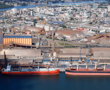 Corredor de Exportação do Porto de Paranaguá registra alta de 6% em julho. Foto: Rodrigo Felix Leal/SEIL