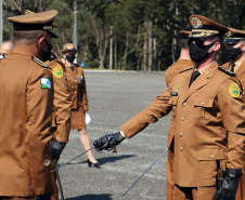 Aniversário de 167 anos da Polícia Militar é marcado com entrega de medalhas e comemoração do Espadim Tiradentes. Foto:Soldado Adilson Voinaski Afonso