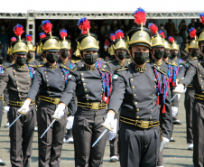 Aniversário de 167 anos da Polícia Militar é marcado com entrega de medalhas e comemoração do Espadim Tiradentes. Foto:Soldado Adilson Voinaski Afonso