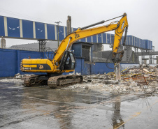 Silo será demolido para dar mais espaço operacional ao Porto de Paranaguá  -  Paranaguá, 19/08/2021  -  Foto: Claudio Neves/Portos do Paraná