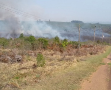 IAT informa que fumaça na BR-376 decorre de queima controlada no Parque Vila Velha. Foto:SEDEST