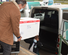 Mais de meio milhão de vacinas contra a Covid-19 serão distribuídas nesta sexta-feira. Foto: Américo Antonio/SESA