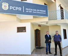 A Polícia Civil do Paraná (PCPR) inaugurou nesta semana a nova Delegacia Regional de Polícia em Assis Chateaubriand, no Oeste do Estado. O motivo da mudança foi a desvinculação com a carceragem integrante da delegacia velha, que passou a ser de gestão plena do Departamento Penitenciário (Depen). - Curitiba, 02/09/2021  -  Foto: SESP-PR