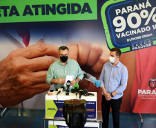 Paraná recebe mais 303 mil vacinas contra a Covid-19 para primeira dose. Foto: Américo Antonio/SESA