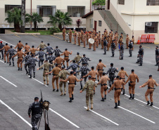 A Polícia Militar do Paraná formou, nesta sexta-feira (24/09), 30 militares estaduais do Paraná, três do Amapá e uma policial do Ceará com o XV Curso de Controle de Distúrbios Civis (CCDC) turma 2021. -  Curitiba, 24/09/2021  -  Foto: Soldado Ismael Ponchio