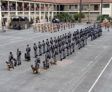 A Polícia Militar do Paraná formou, nesta sexta-feira (24/09), 30 militares estaduais do Paraná, três do Amapá e uma policial do Ceará com o XV Curso de Controle de Distúrbios Civis (CCDC) turma 2021. -  Curitiba, 24/09/2021  -  Foto: Soldado Ismael Ponchio