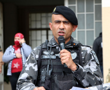 A Polícia Militar do Paraná formou, nesta sexta-feira (24/09), 30 militares estaduais do Paraná, três do Amapá e uma policial do Ceará com o XV Curso de Controle de Distúrbios Civis (CCDC) turma 2021. -  Curitiba, 24/09/2021  -  Foto: Soldado Ismael Ponchio