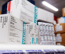 Paraná recebe 137,2 mil vacinas contra a Covid-19 para segunda dose; 176,6 mil para dose reforço chegam no sábado  -  Curitiba, 01/10/2021  -  Foto: Américo Antonio/SESA