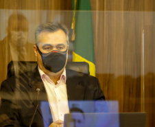 Secretário da Saúde,  Beto Preto, apresenta relatório com números da pandemia, durante audiência na Assembleia Legislativa  -  Curitiba, 05/10/2021  -  Foto Gilson Abreu/AEN