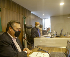 Secretário da Saúde,  Beto Preto, apresenta relatório com números da pandemia, durante audiência na Assembleia Legislativa  -  Curitiba, 05/10/2021  -  Foto Gilson Abreu/AEN