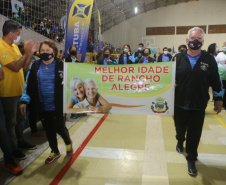 Cerimônia de abertura da 15ª edição dos Jogos de Integração do Idoso (JIIDOS). -  Guaratuba, 18/10/2021 - Foto: Clóvis Santos/ Esporte Paraná