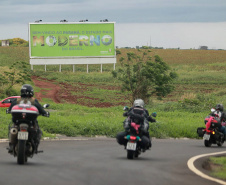 A expedição Filhas do Paraná, organizada pelo grupo de mulheres motociclistas Filhas do Vento e da Liberdade com o apoio da Secretaria do Desenvolvimento Sustentável e do Turismo (Sedest), Paraná Turismo, Instituto Água e Terra (IAT), Paraná Esporte e da E-Paraná Comunicação, chegou nesta quarta-feira (20) à marca de mil quilômetros rodados. Foto: Alessandro Vieira/SEDEST