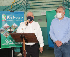 Programa Paraná Cidadão leva serviços gratuitos à população de Rio Negro. Foto; SEJUF