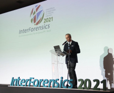 Especialistas nacionais e internacionais fomentam técnicas e o uso da tecnologia para a ciência forense na InterForensics 2021 - Foz do Iguaçu, 05/11/2021 - Foto: SESP-PR