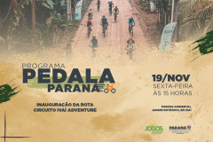 Programa Pedala Paraná inaugura o circuito Ivaí Adventure em Ivaiporã, nesta sexta
