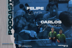 PODCAST: O aluno e o mestre; Felipe Lara e Carlos Fujihara contam suas trajetórias - Foto/Arte: Paraná Esporte