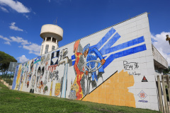 Sanepar destaca aniversário de Poty Lazzarotto com mural em Curitiba