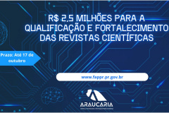 Programa de Apoio às Revistas Científicas terá R$ 2,5 milhões em investimentos