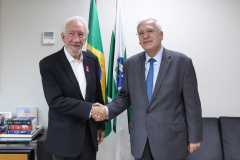 O vice-governador Darci Piana recebe nesta segunda-feira (21) o  embaixador do Chipre no Brasil, Vasilios Philippou