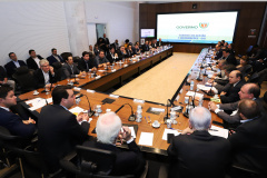 Governador Carlos Massa Ratinho Júnior, durante reunião com a equipe de governo. Curitiba, 15/01/2019 - Foto: Rodrigo Felix Leal/ANPr