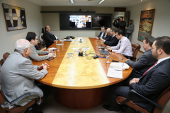 Reunião entre a secretaria do Planejamento e BRDE. Foto: José Fernando Ogura. 09/05/2019