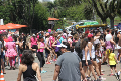 Outubro Rosa do Governo do Paraná reúne mais de mil pessoas no Parque Barigui. Foto:Divulgação/SEJUF