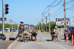 Comec retoma obras na Avenida das Américas, em São José dos Pinhais. Foto: Divulgação/Comec
