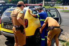 Guarda Portuária localiza caminhoneiro com mandado de prisão. Foto: Portos do Paraná