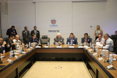 O vice-governador Darci Piana, coordenou a 1a reunião do secretariádo de 2020.
Curitiba, 14-01-20.
Foto: Arnaldo Alves / AEN