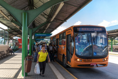 Terminal de Ônibus Vila Angélica, Araucária. 
Foto: Maurilio Cheli