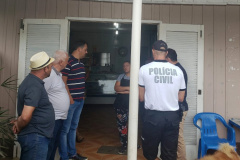 Polícia Civil participa de ação comunitária em Guaratuba. Foto: Polícia Civil