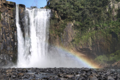 A primeira disputa dos Jogos de Aventura e Natureza em 2020 acontece na região das grandes cachoeiras de Prudentópolis, no centro-sul do Paraná, em Guarapuava e Turvo, na região central. Foto: José Fernando Ogura/AEN
