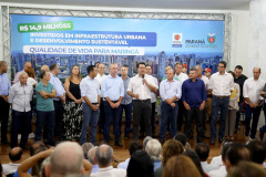 Governador Carlos Massa Ratinho Júnior  libera recursos para melhorias urbanas e desenvolvimento sustentável para Maringá  -  Maringá, 14/02/2020  -  Foto: Jaelson Lucas/AEN