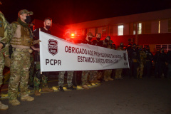 Polícia Civil homenageia profissionais da saúde. Foto: Fabio Dias/PCPR