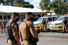 Rondas ostensivas são intensificadas em Curitiba.Foto: PMPR