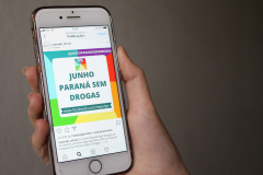 Lives da campanha Junho Paraná sem Drogas integram milhares de pessoas do Brasil do exterior
. Foto:SESP