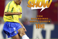 Ricardinho, ícone da seleção brasileira, participa do Aula Show. Arte:SEED