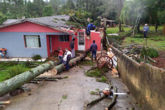 Trinta municípios são afetados por ciclone extratropical
. Foto:Defesa Civil