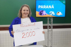 Aula Paraná atinge marca de 2 mil aulas gravadas.Foto: SEED
